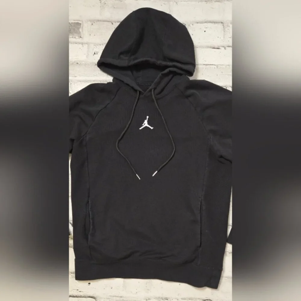 Nike Air Jordan Dri-FIT Hoodie Black Pullover Mens Small Jumpman